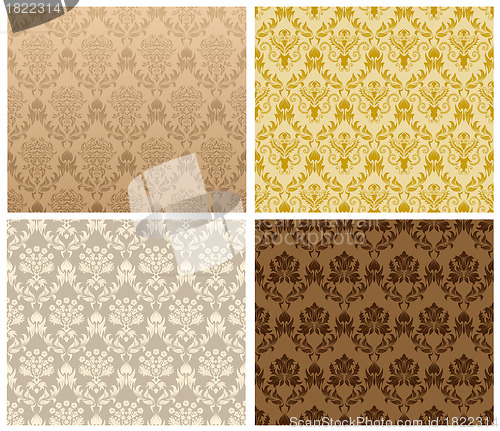 Image of seamless damask pattern