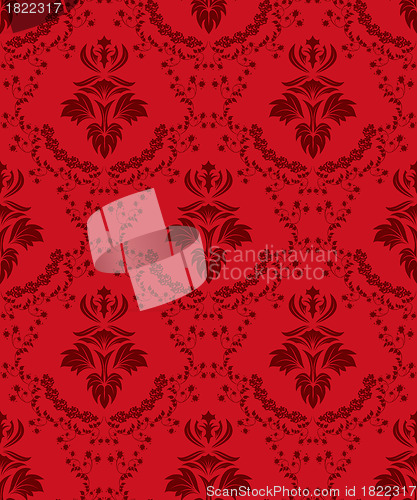 Image of seamless damask pattern