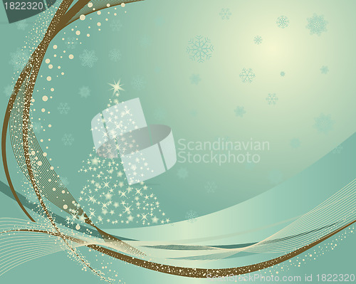Image of retro christmas card