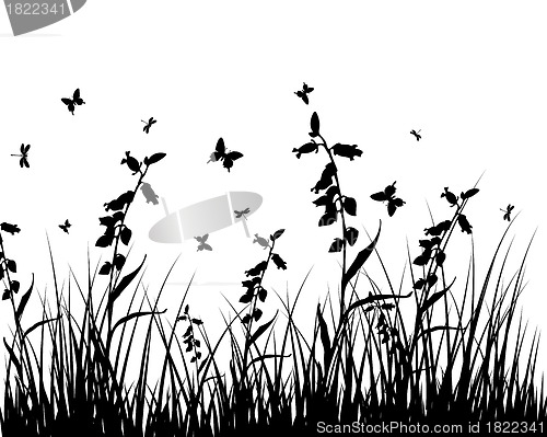 Image of meadow silhouettes