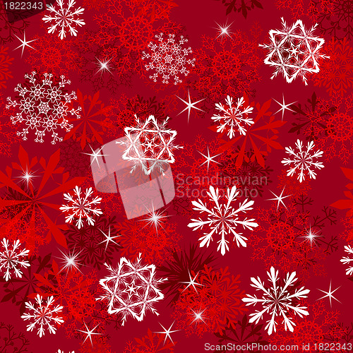 Image of seamless snowflakes background