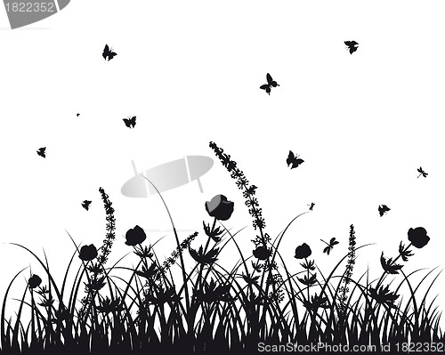 Image of meadow silhouettes