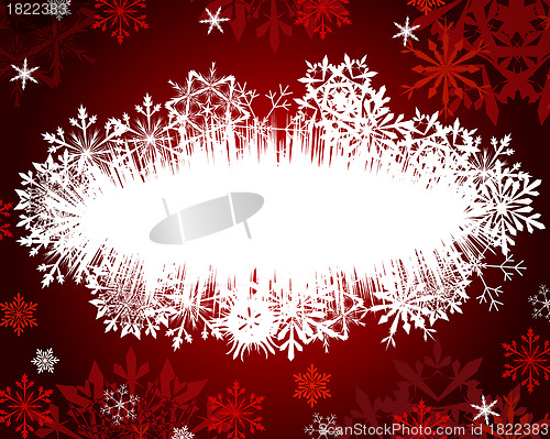Image of winter frame background