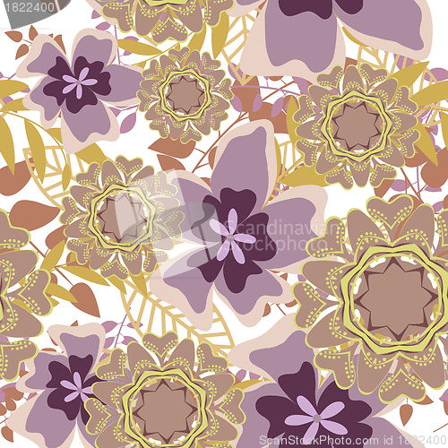 Image of seamless floral pattern