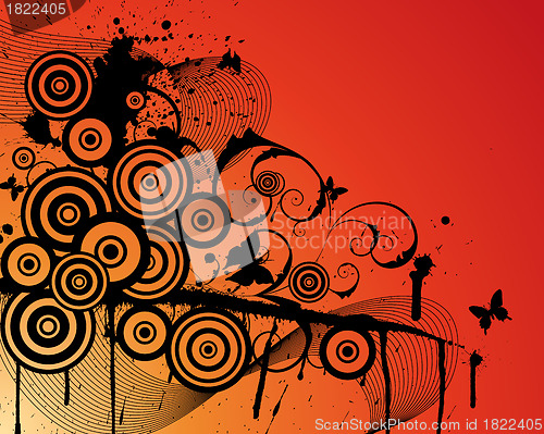 Image of grunge vector background