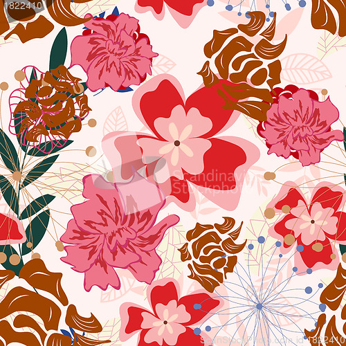 Image of seamless floral pattern