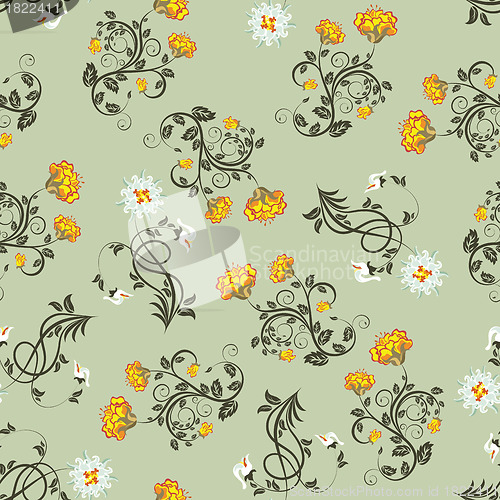 Image of seamless floral pattern