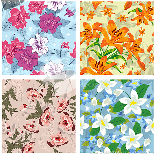 Image of seamless floral pattern