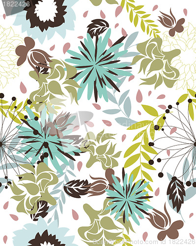 Image of seamless floral pattern