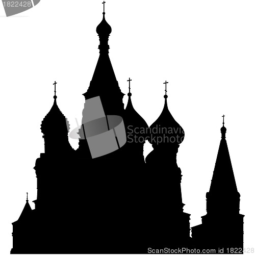 Image of St. Basil's Cathedral silhouette