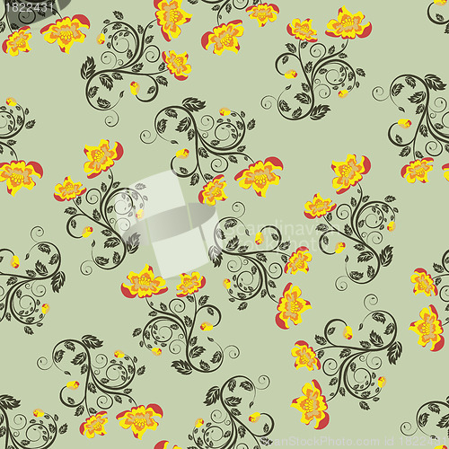 Image of seamless floral pattern