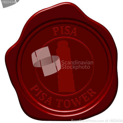 Image of pisa tower sealing wax