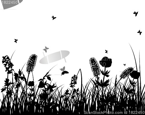 Image of meadow silhouettes