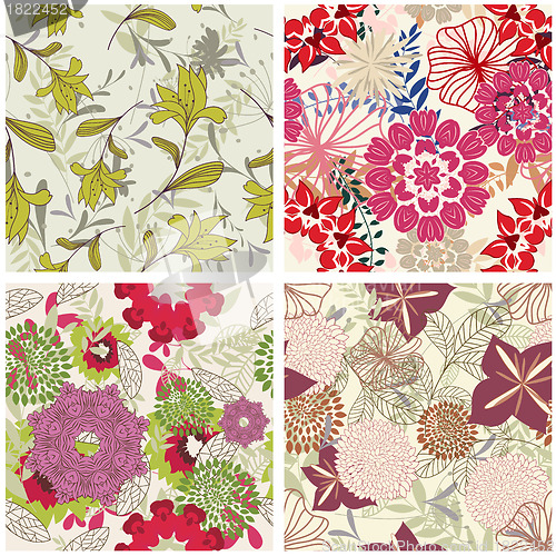 Image of seamless floral pattern