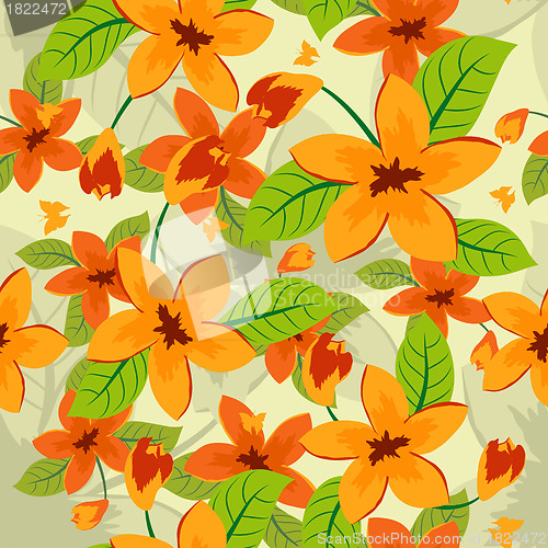 Image of seamless floral pattern