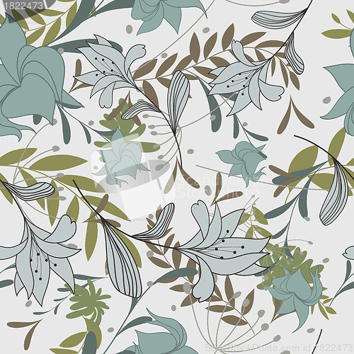 Image of seamless floral pattern