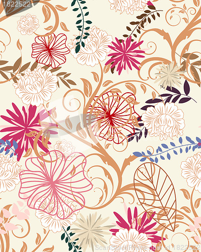 Image of seamless floral pattern