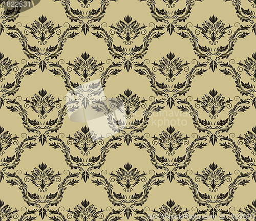 Image of seamless damask pattern