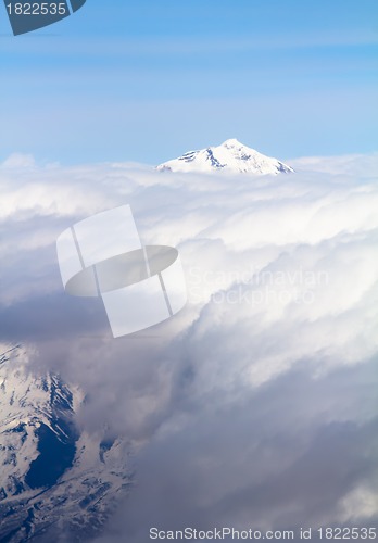 Image of Graphics of clouds and mountains 1