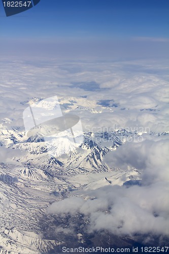 Image of Graphics of clouds and mountains 1