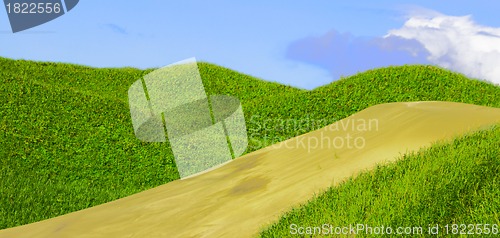 Image of Drawing of ocean dunes