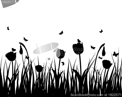 Image of meadow silhouettes