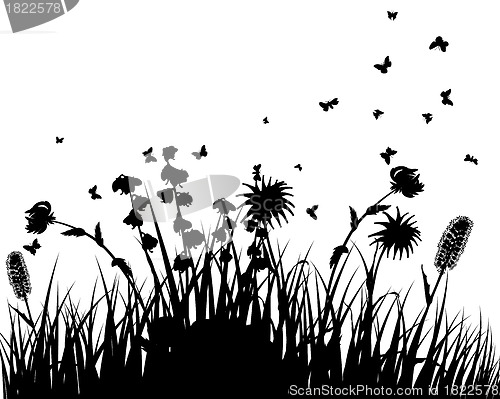 Image of meadow silhouettes