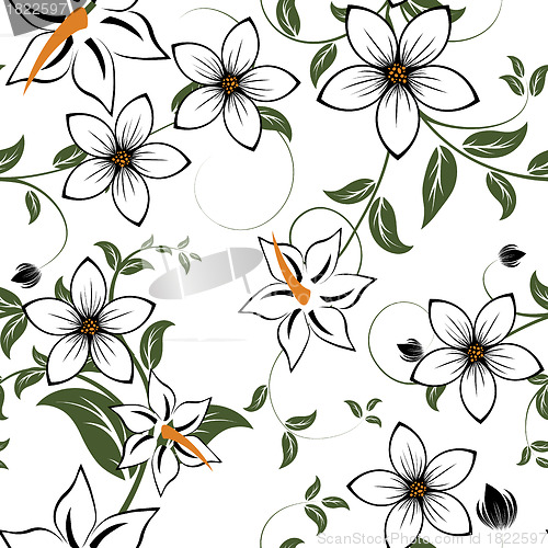 Image of seamless floral pattern