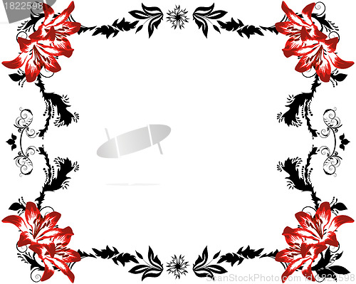 Image of floral frame