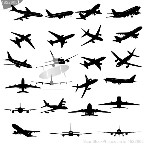 Image of planes silhouette