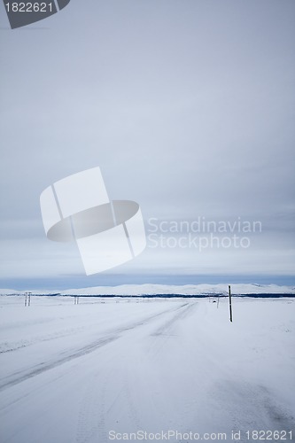 Image of snowy road