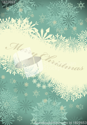 Image of Retro vector Christmas (New Year) card