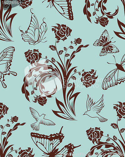 Image of Seamless floral pattern