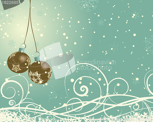 Image of retro christmas card