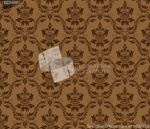 Image of seamless damask pattern