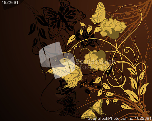 Image of floral frame