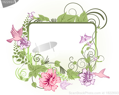 Image of floral frame