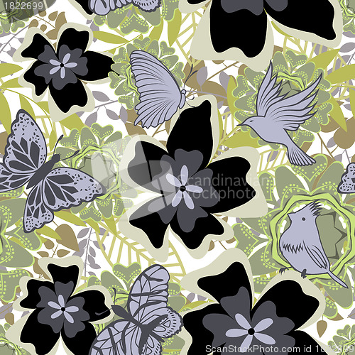 Image of Seamless floral pattern