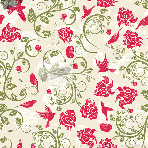 Image of Seamless floral pattern