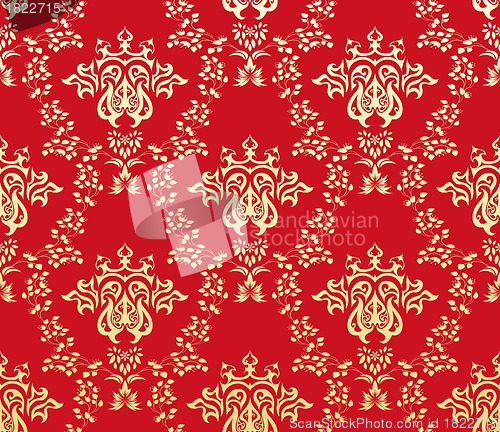 Image of seamless damask pattern