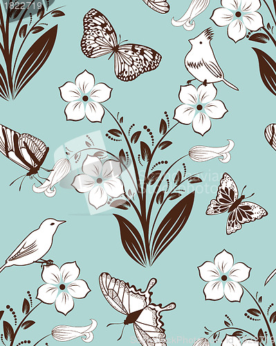 Image of Seamless floral pattern