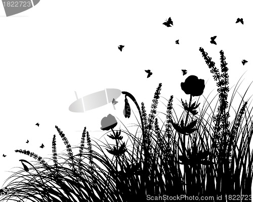 Image of meadow silhouettes