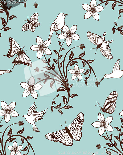 Image of Seamless floral pattern