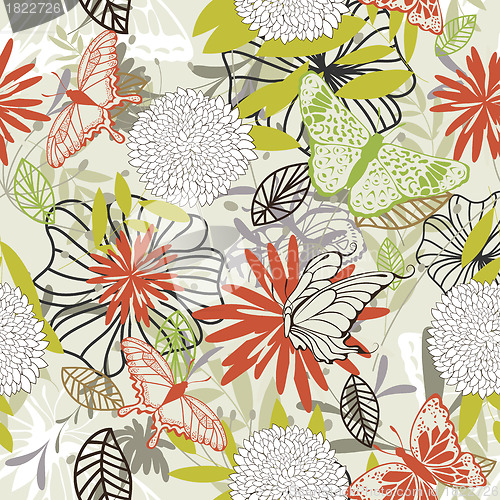 Image of Seamless floral pattern