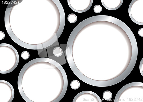 Image of Silver bubble background