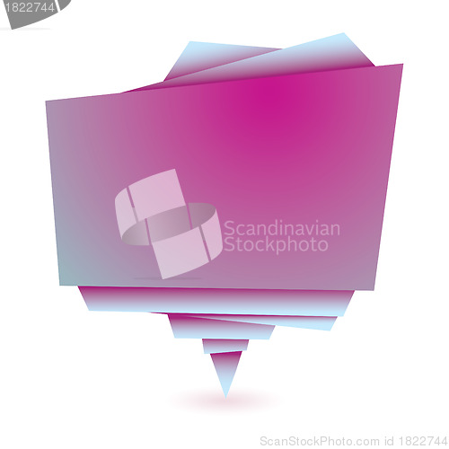 Image of Origami pink element