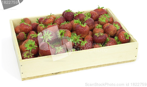 Image of Strawberry  in wooden box