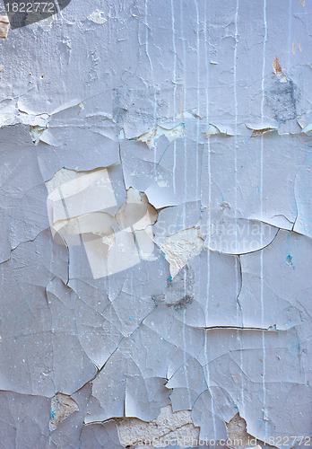 Image of Plaster covered with old shabby  paint