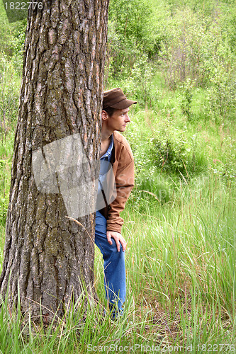 Image of The man in the woods