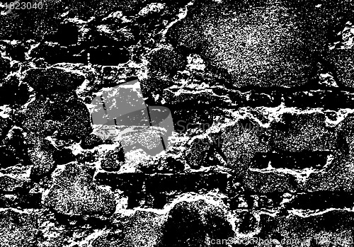 Image of Grunge white and black brick wall background